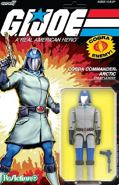 G.I. JOE REACTION ACTION FIGURE WAVE 3 ARCTIC COBRA COMMANDER (CARTOON) 10 CM